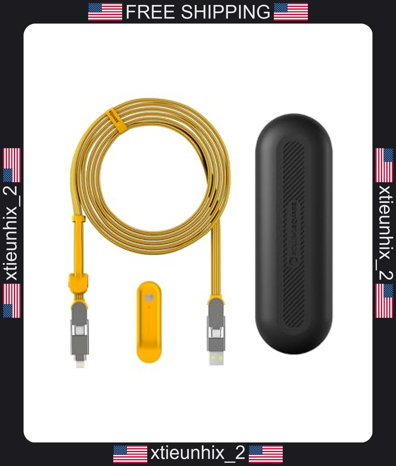 Rolling Square InCharge XL 6-in-1 USB-C Lightning MicroUSB Cable 100W