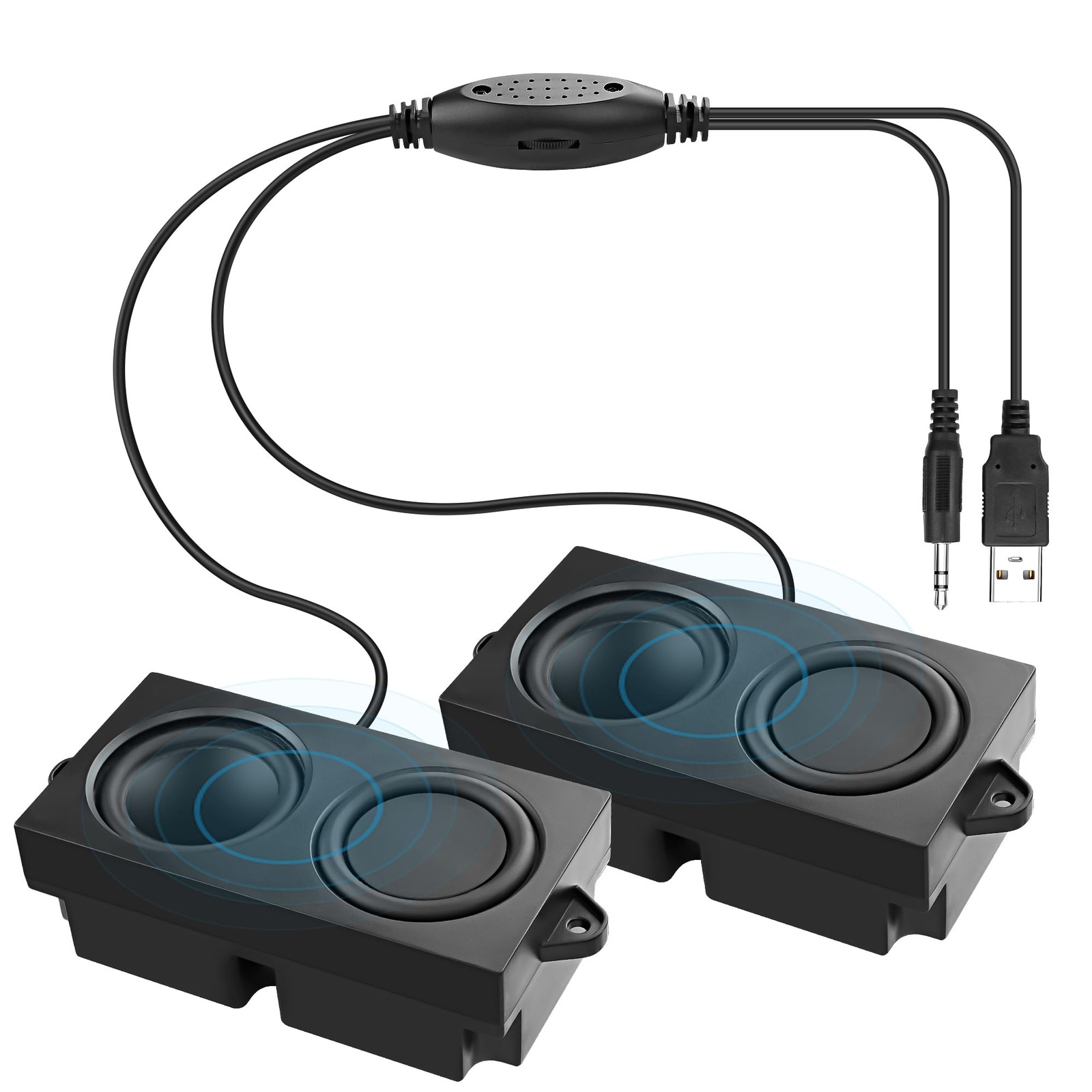Computer Speakers for Desktop PC Laptop, Mini PC Computer Speaker USB Powered...
