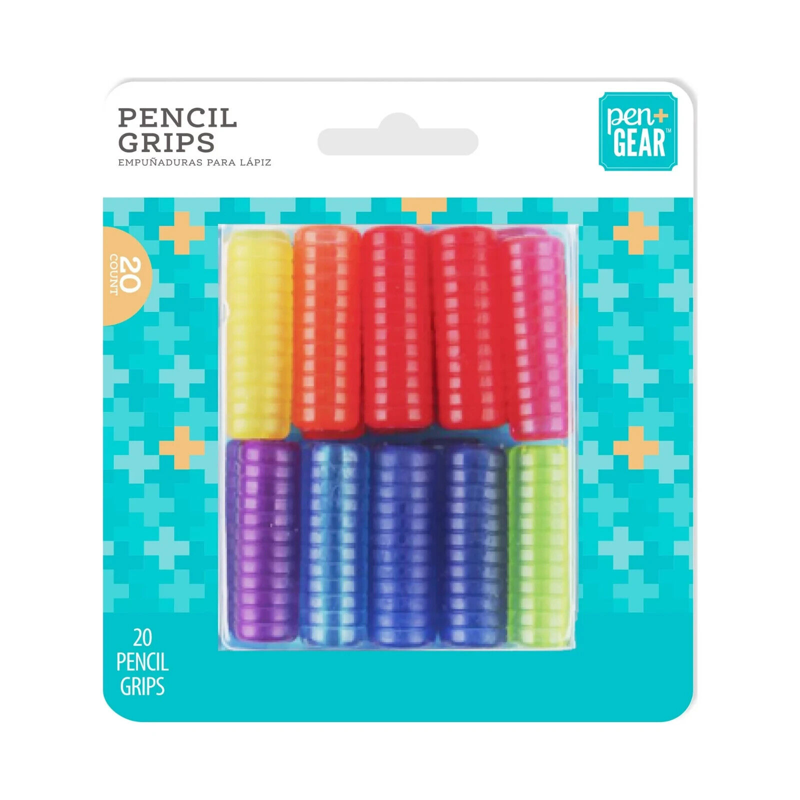 Pen + Gear Soft Pencil Grip Silicone Rubber Multicolor Soft Grip 20 Count