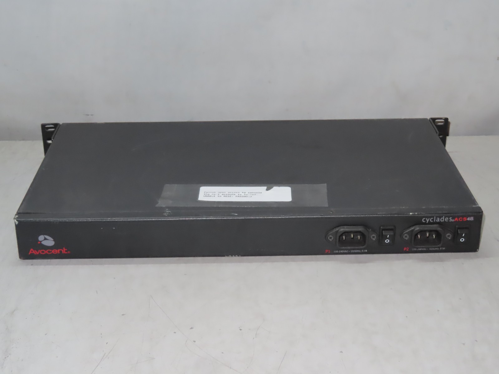 Avocent RS-ACS48-DAC-NC-CS ** PART OR REPAIR **