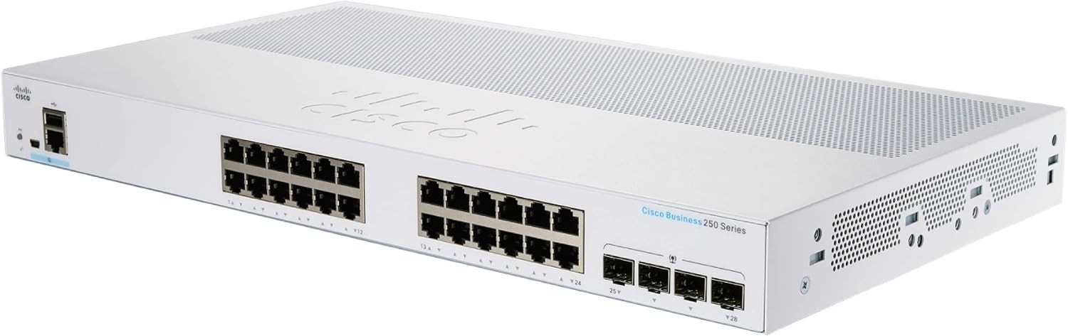 Cisco Business CBS250-24T-4G 24-Port Gigabit Smart Switch
