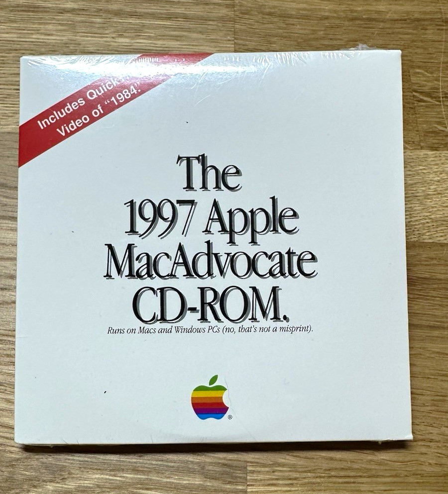 1997 Apple MacAdvocate CD-ROM NEW SEALED Unopened Vintage Macintosh L02177A