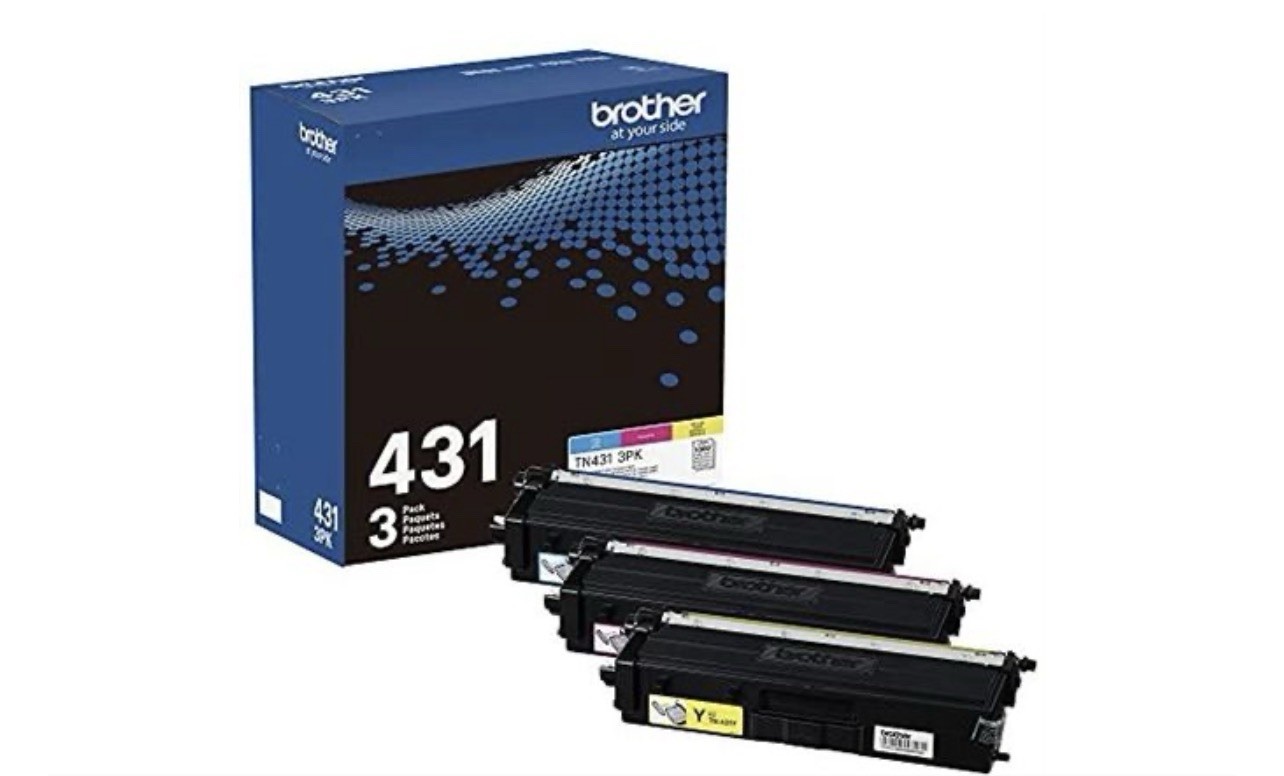 Brother TN431 3PK Genuine Laser Toner Cartridges Cyan Magenta Yellow