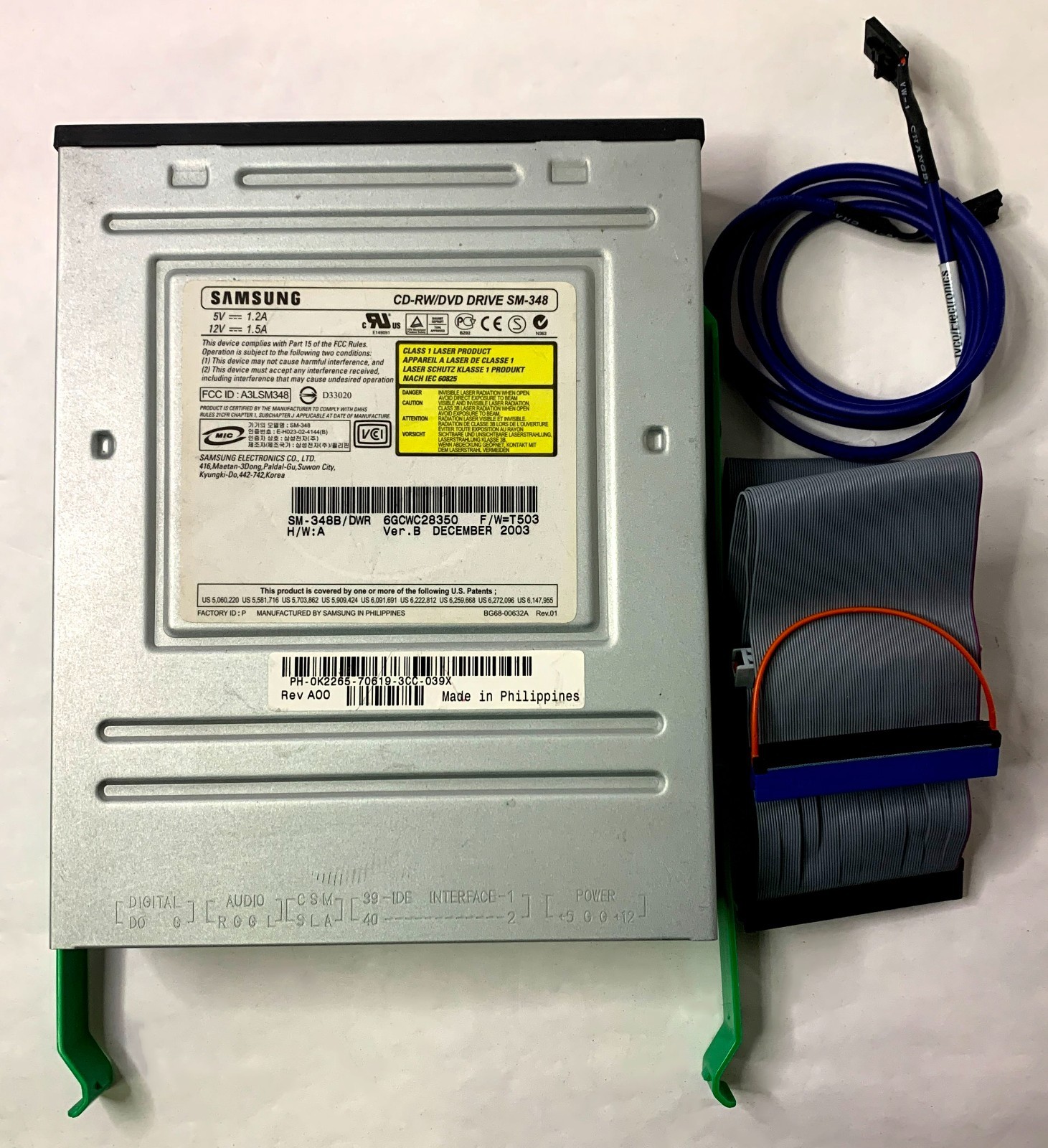 SAMSUNG CD-RW/DVD OPTICAL DRIVE SM-348