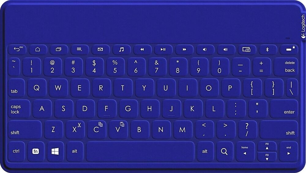 Logitech Keys To Go Keyboard Ultra Portable Blue for ipad iphone Apple Tv