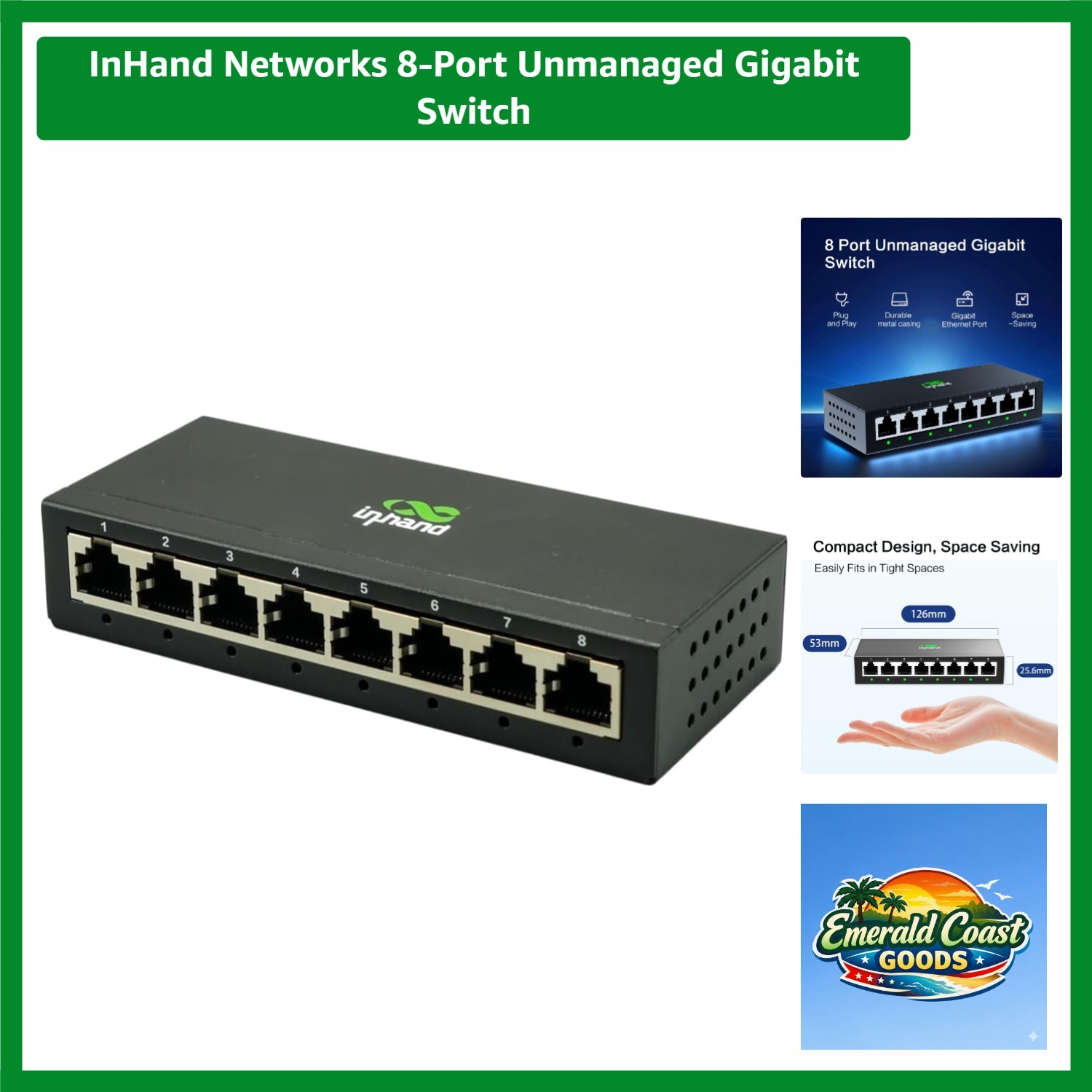 8-Port Unmanaged Gigabit Switch for Effortless High-Speed Network Expansion