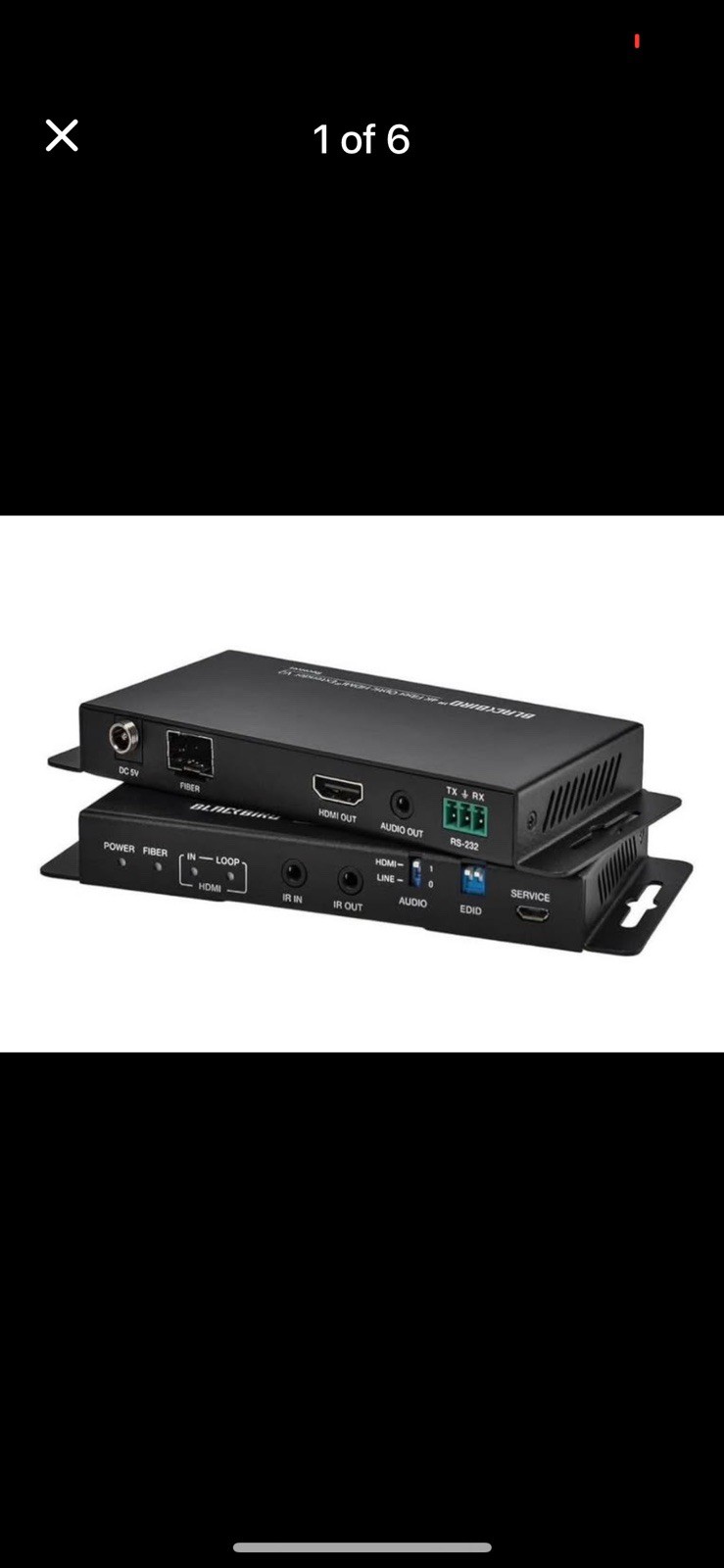 Monoprice Blackbird 4K Fiber Optic HDMI Extender 3300FT/1000M
