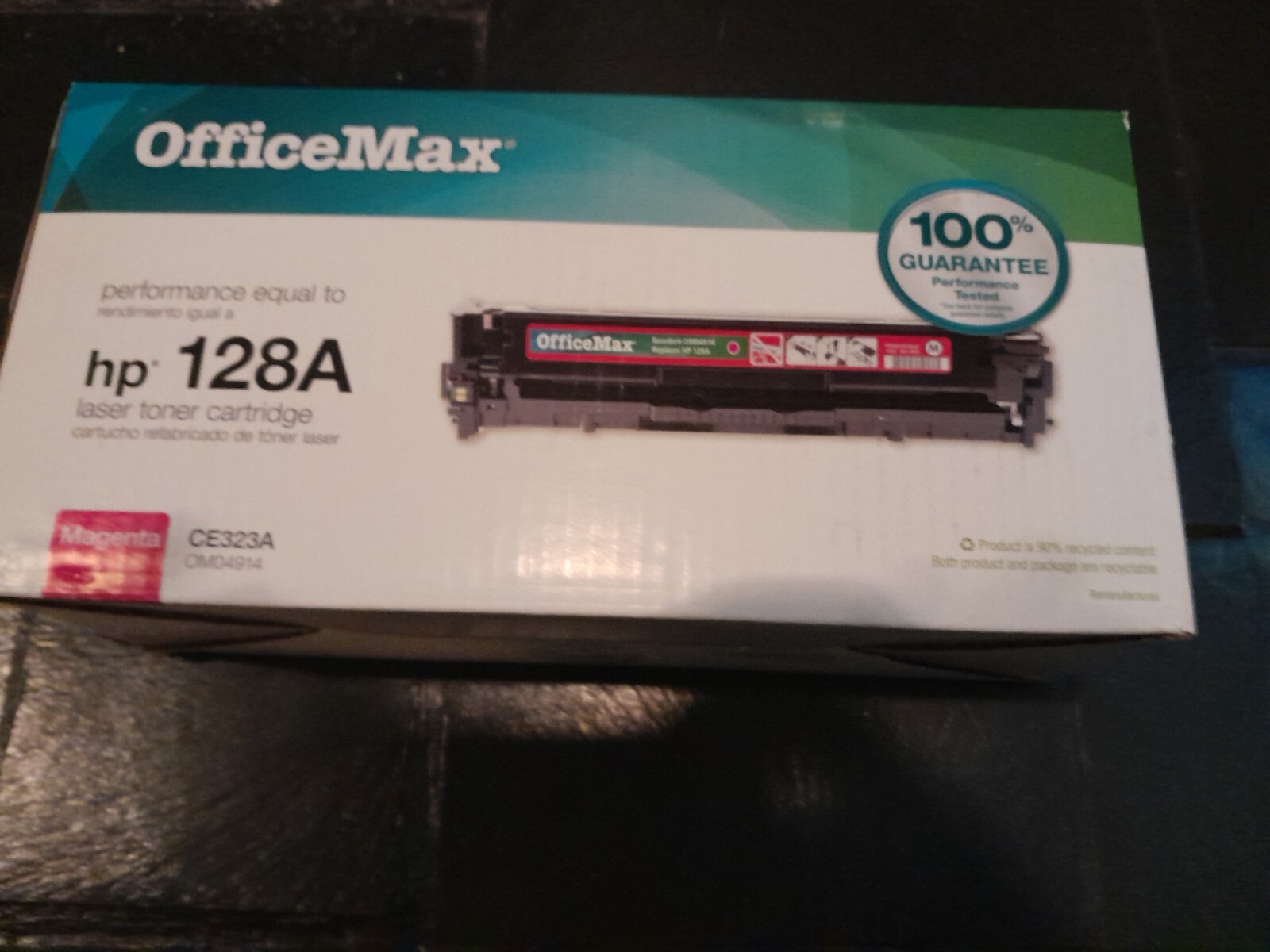 OfficeMax CE323A Toner Cartridge - Magenta- HP 128A Compatible