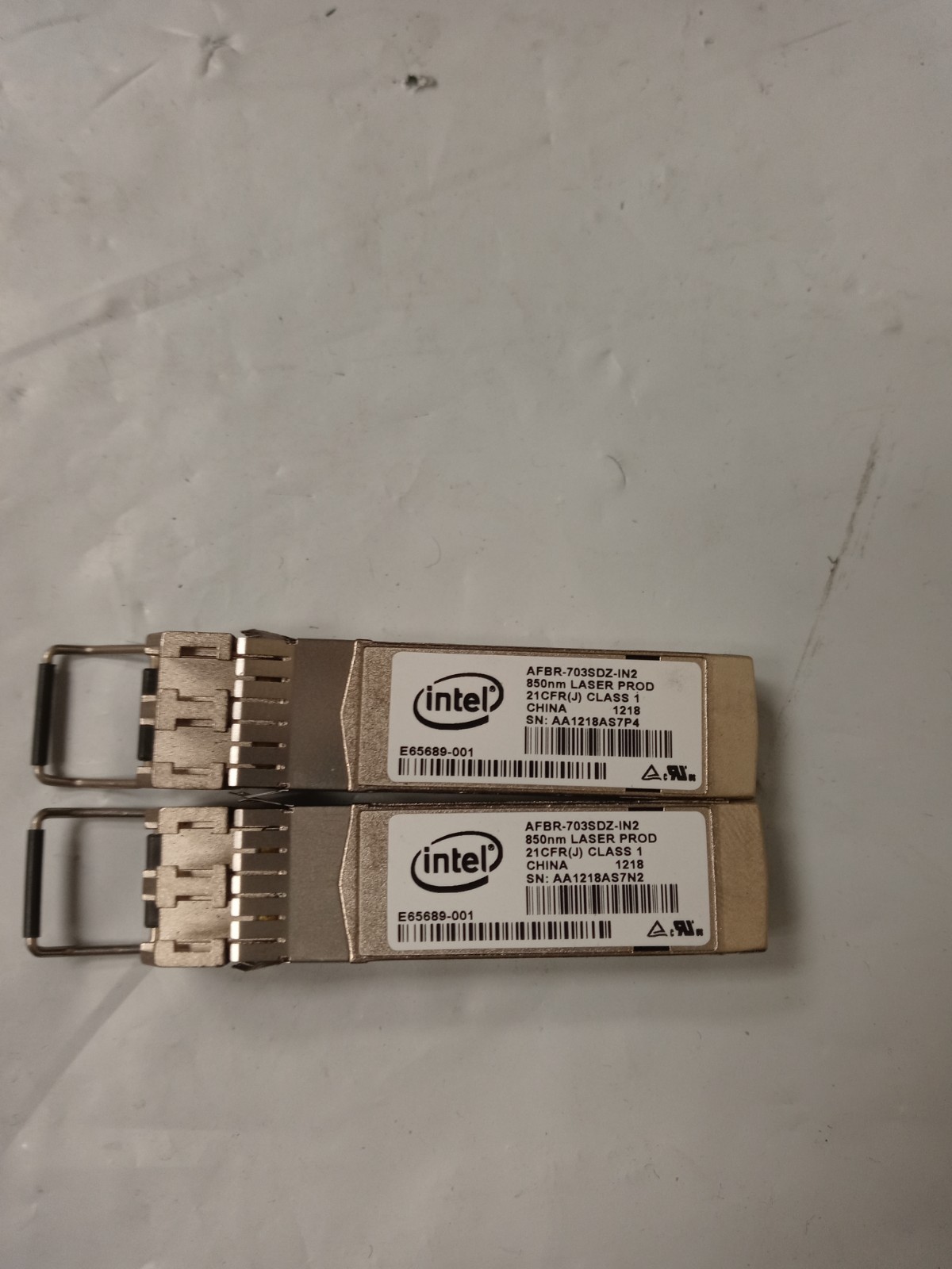 INTEL  AFBR-703SDZ-IN2 E10GSFPSR10GbE SFP+ 10GBASE-SR module Transceivers LOT 2