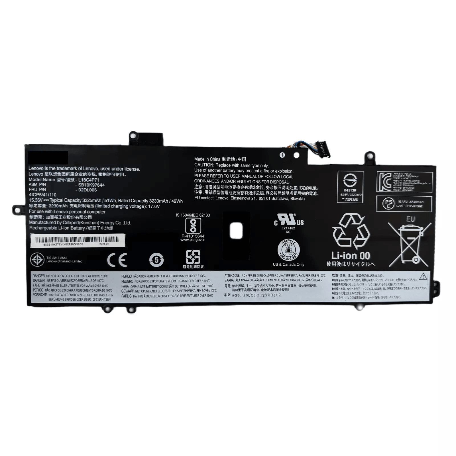 New Genuine L18C4P71 L18L4P71 Battery for Lenovo ThinkPad X1 Carbon 7th GEN 201