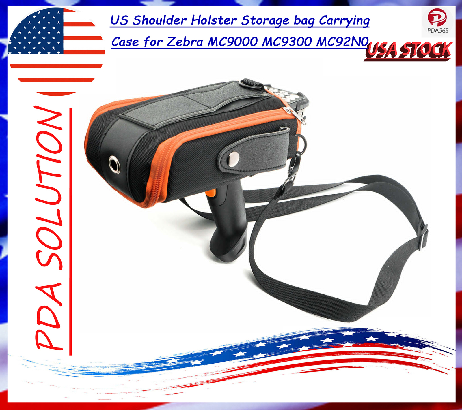 US Shoulder Holster Storage bag Carrying Case for Zebra MC9000 MC9300 MC92N0
