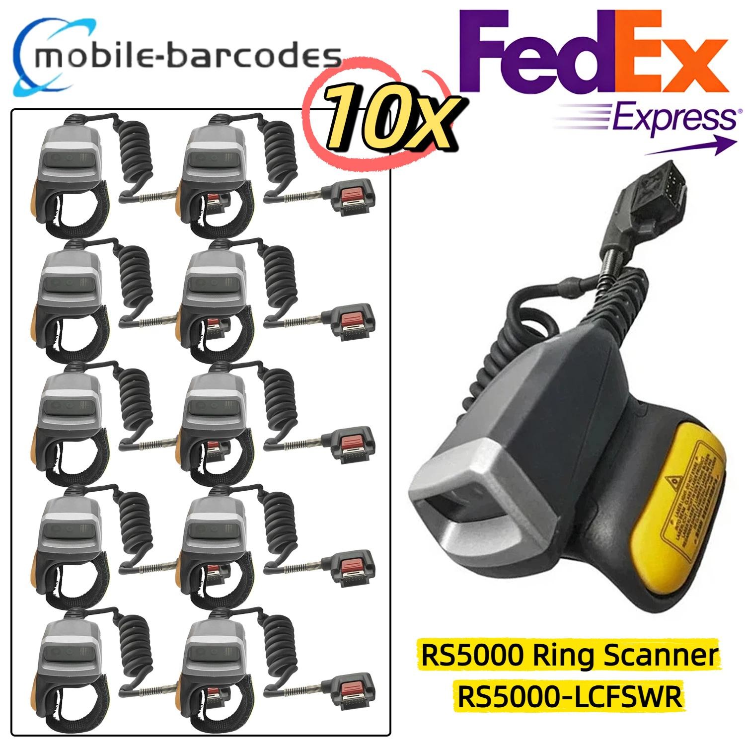 10pcs RS5000-LCFSWR Finger Ring Wearable Barcode Scanner For Zebra WT6000 WT6300