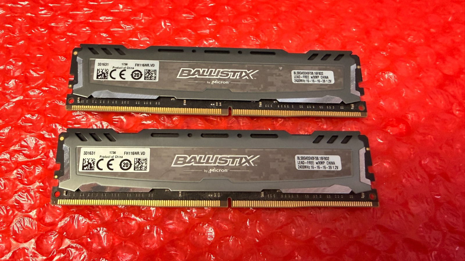 Micron Ballistix 16GB (2x8GB) RAM DDR4 2400MHz BLS8G4D240FSB.16FBD2