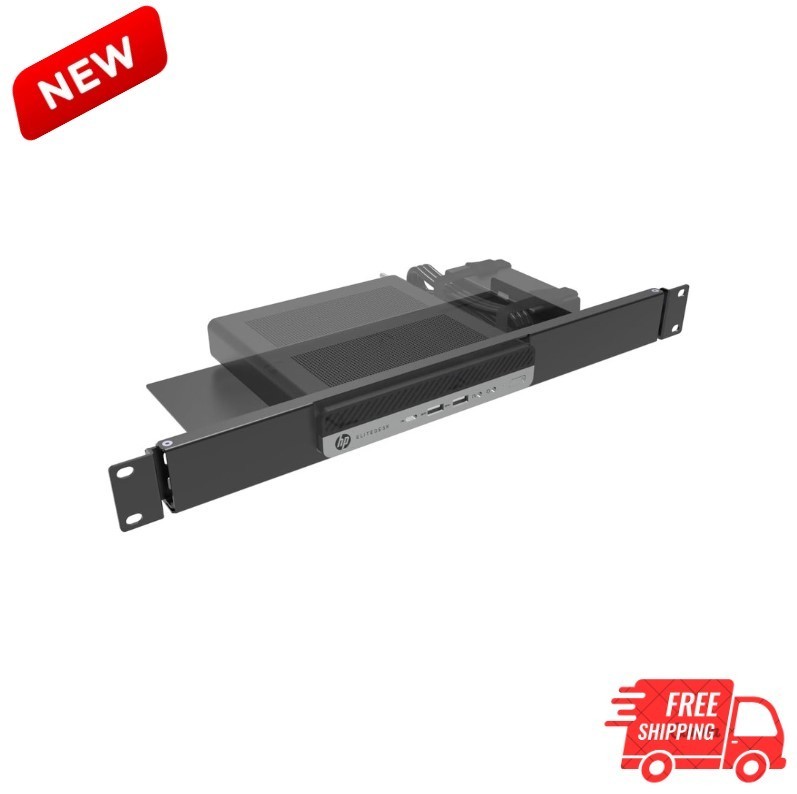 Mini Rack Mount 1U Hinged Shelf for HP ProDesk/EliteDesk 