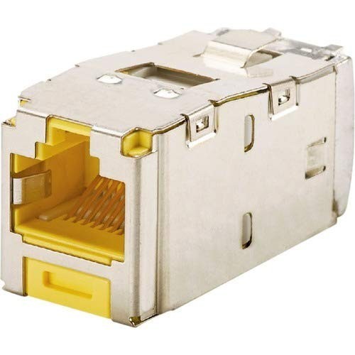 Panduit CJS688TGYLY Mini-Com Cat6 Shielded Jack 8P8C Yellow
