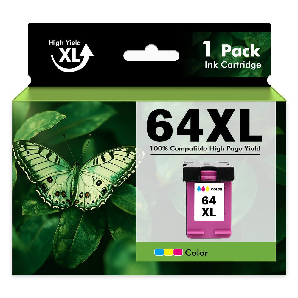 64XL Black Color Ink Cartridges for HP Envy Photo 7155 7855 7858 6255e 6252 Lot