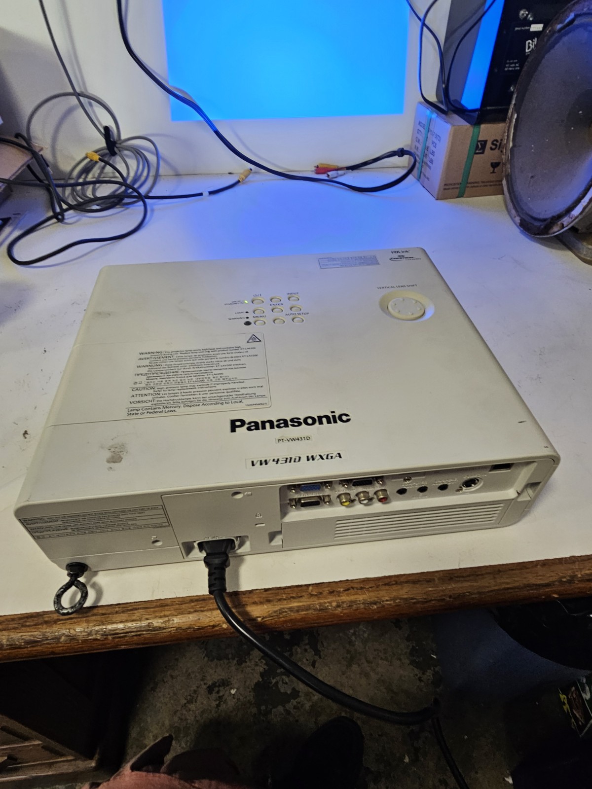 Panasonic PT-VW431D HDMI LCD Projector With 1045 Lamp Hours