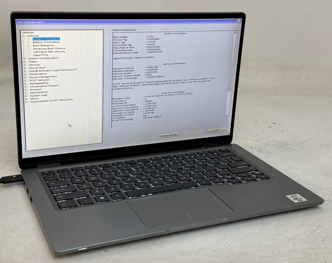 Dell Latitude 9410 2in1 14" (i5-10310u - 16GB RAM - 256GB SSD - Win11Home)