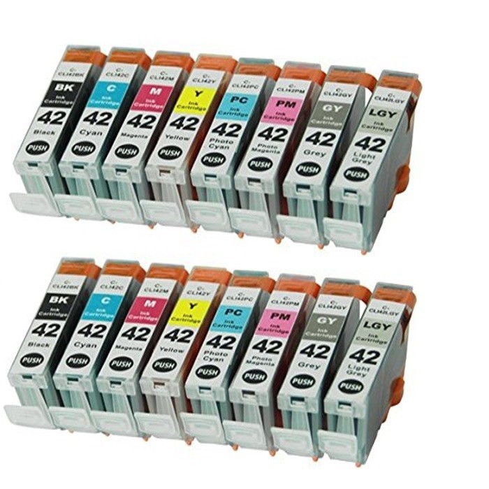 16 Pack Compatible Ink Set for CLI-42 Pixma Pro-100 Photo Inkjet Printer