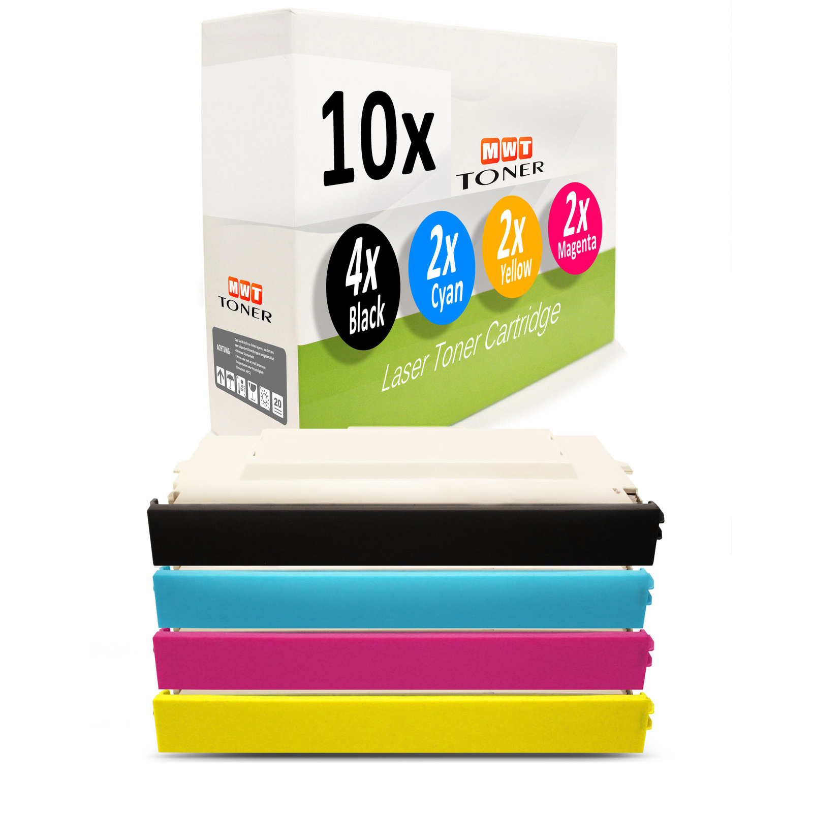 10x Cartridge Replaces Lexmark 20K1400 20K1401 20K1402 20K1403