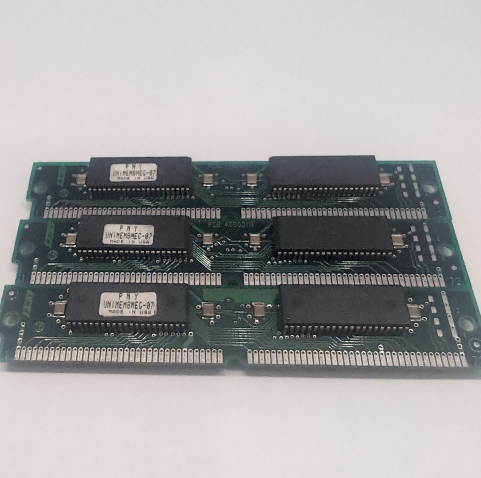 Vintage PNY 8MB 72-Pin SIMM RAM EDO 60ns Lot Of 3 24MB Total Hyundai Made In USA