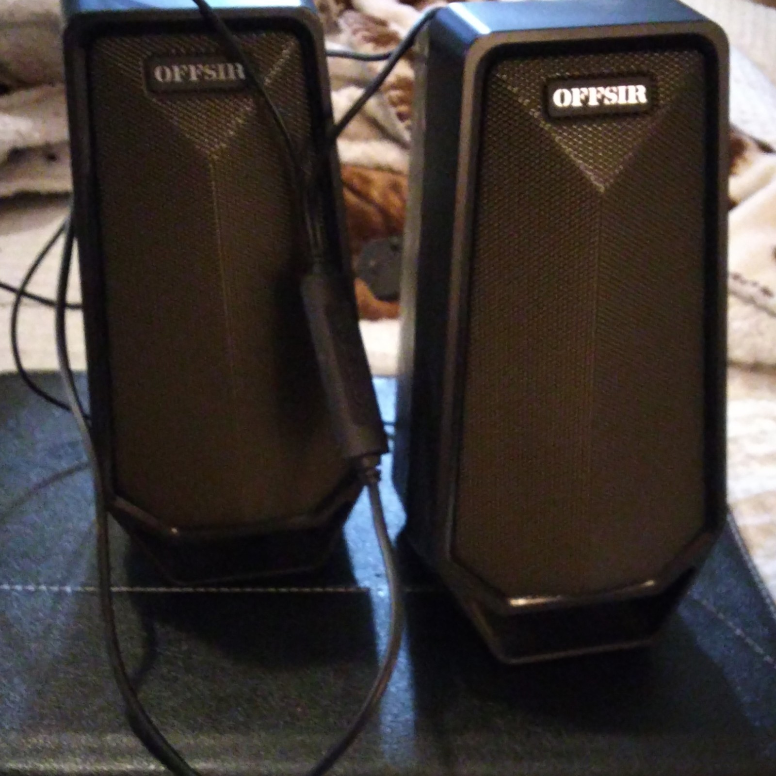 OFFSIR D2 Wired 2.0 Channel Computer Speakers Pair Black Model D2 MPN D2