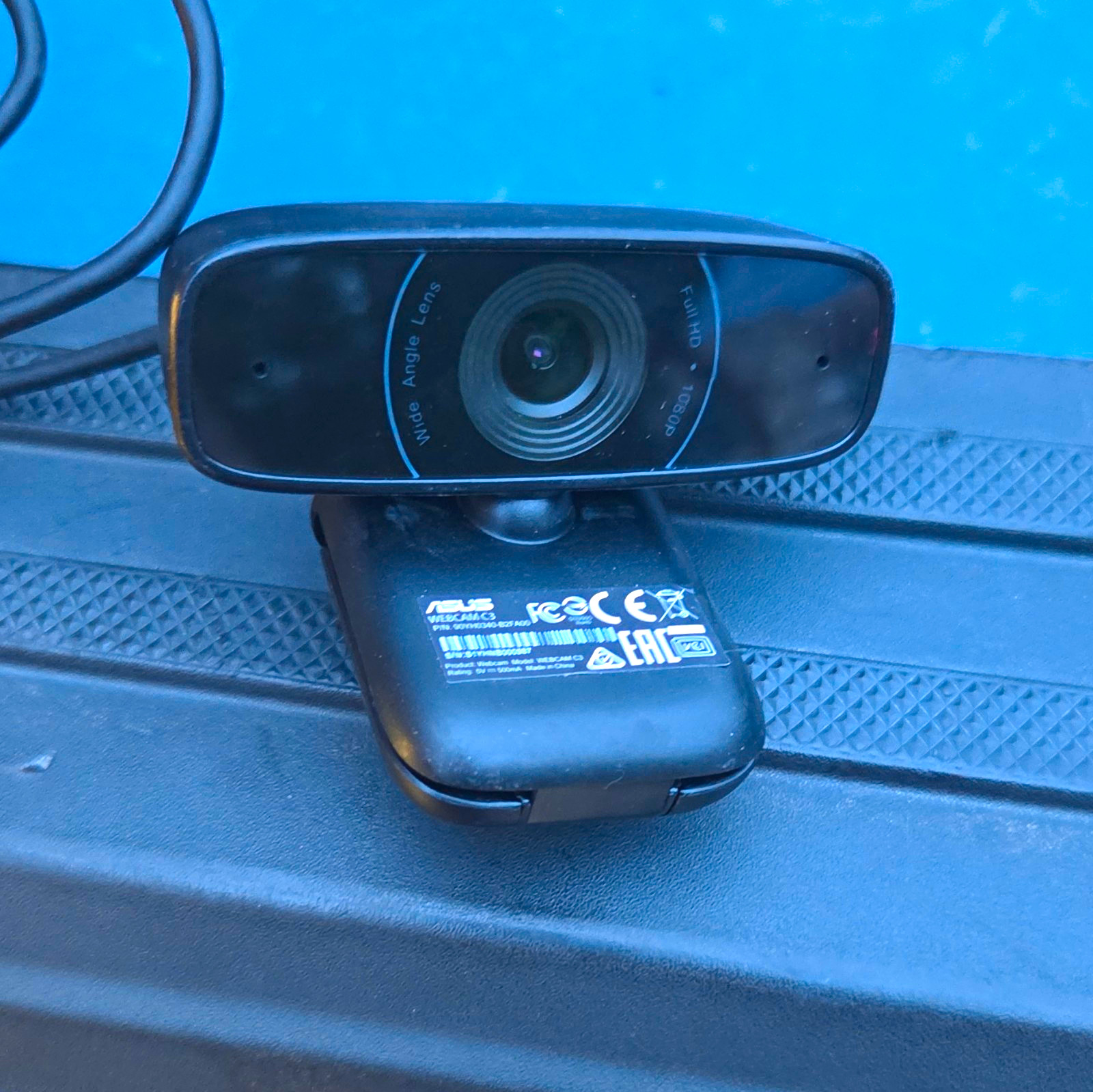 ASUS Webcam C3 USB 2.0 30fps 1080p Mic Clip-On Black 90YH0340-B2UA00