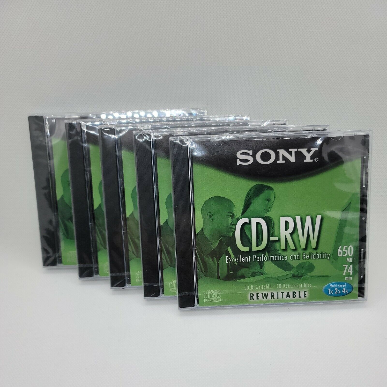 New & Sealed Sony CD - RW 5 Blank Discs 650MB 80Min Rewritable 5CDRW650L