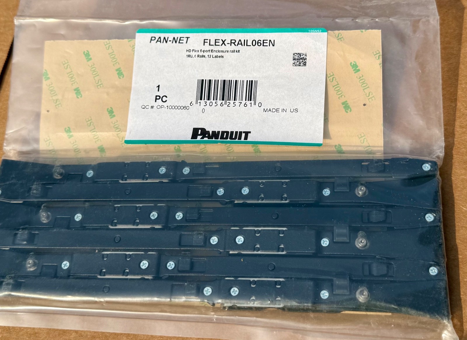 Panduit FLEX-RAIL06EN HD Flex Fiber Panel 6 port 1U 6 Ralls.