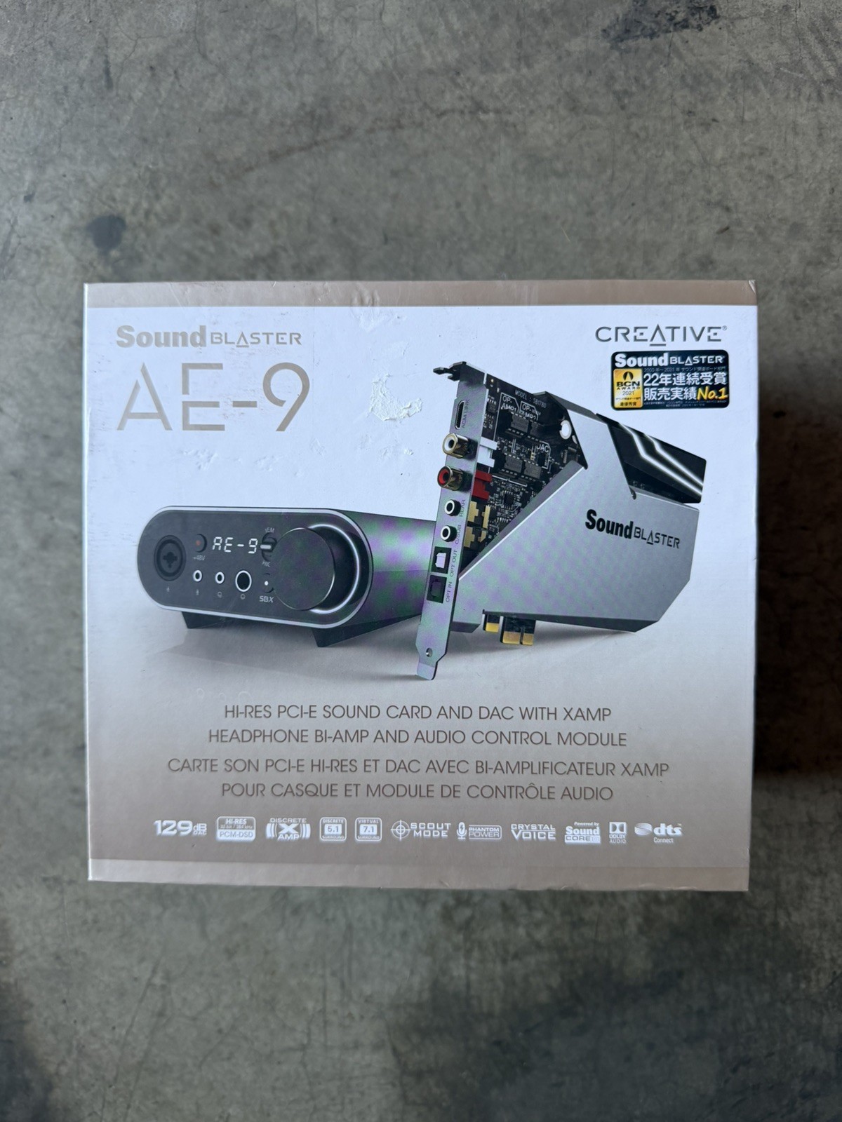 Creative Sound Blaster AE-9 Sound Card (Metallic Gray)