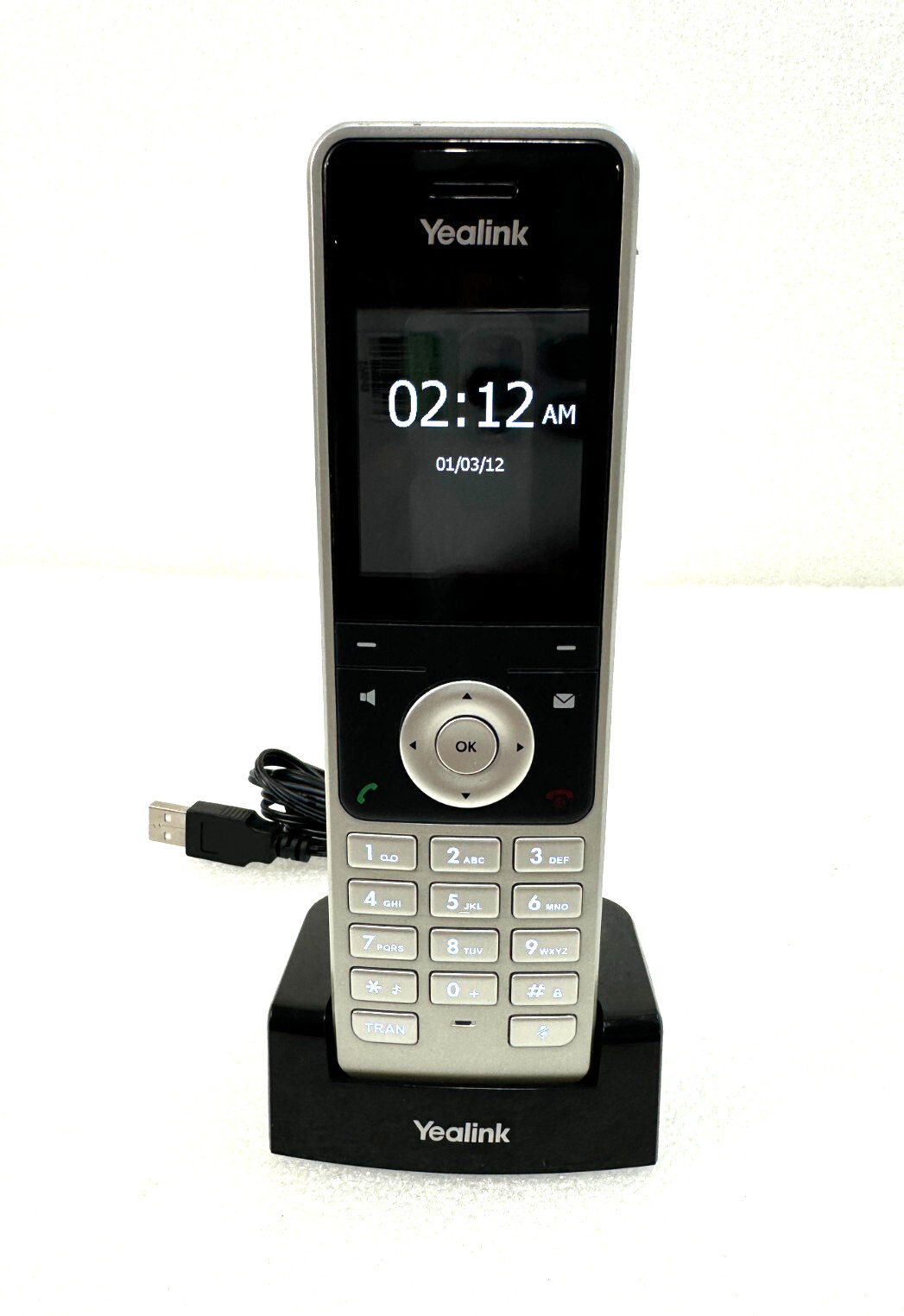 Yealink W56H IP DECT Handset with W60B Base NO AC ADAPTER  🚚