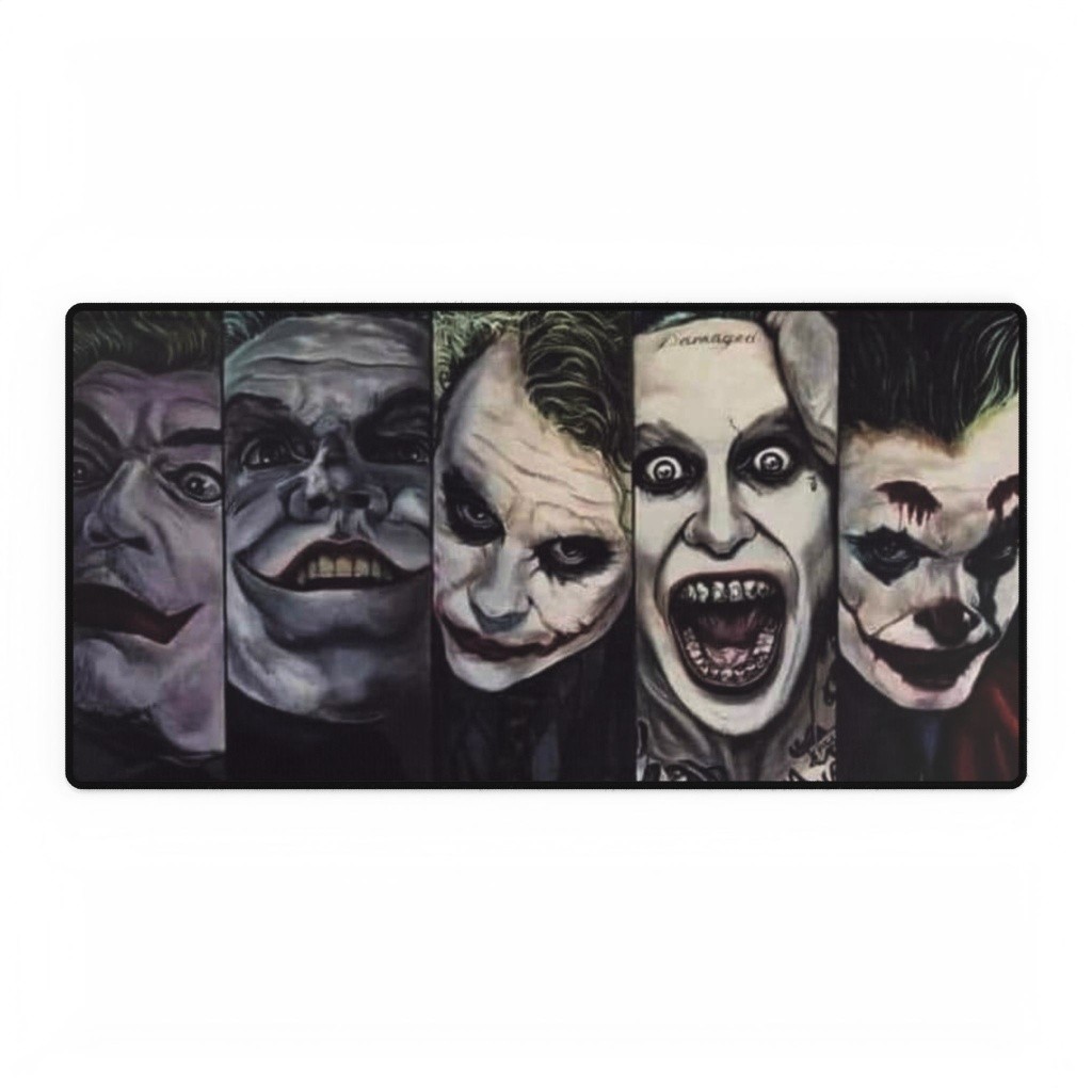 DC Comics Joker Evolution Movie Logo Mouse Pad Desk Mats