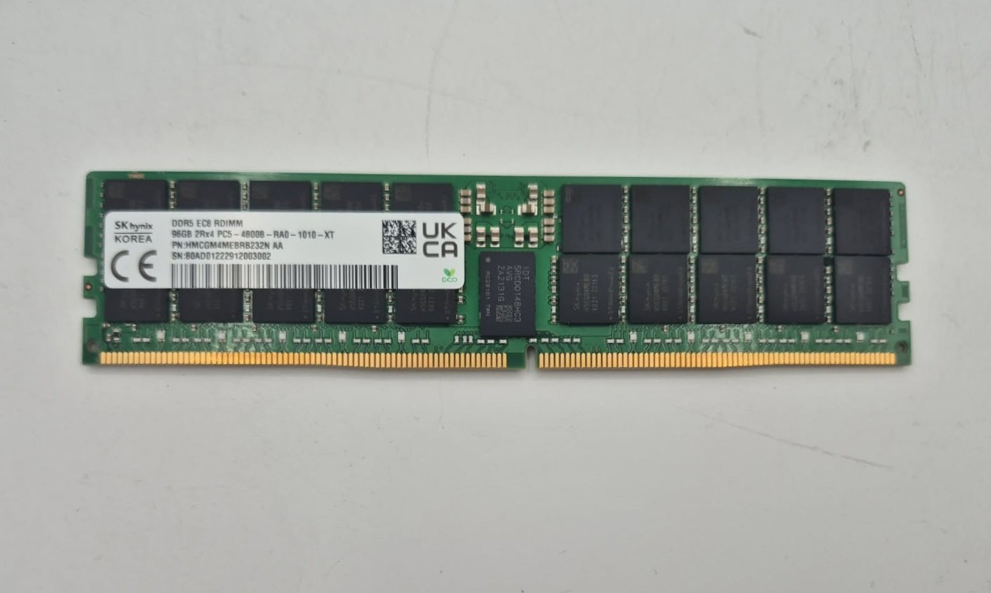 SK HYNIX 96GB DDR5 4800MHz PC5 ECC 2Rx4 Server Ram Memory DDR5 HMCGM4MEBRB232N