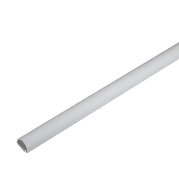 Wiremold CordMate 5 ft. Cord Cover, White Cable Hider for Home or Office
