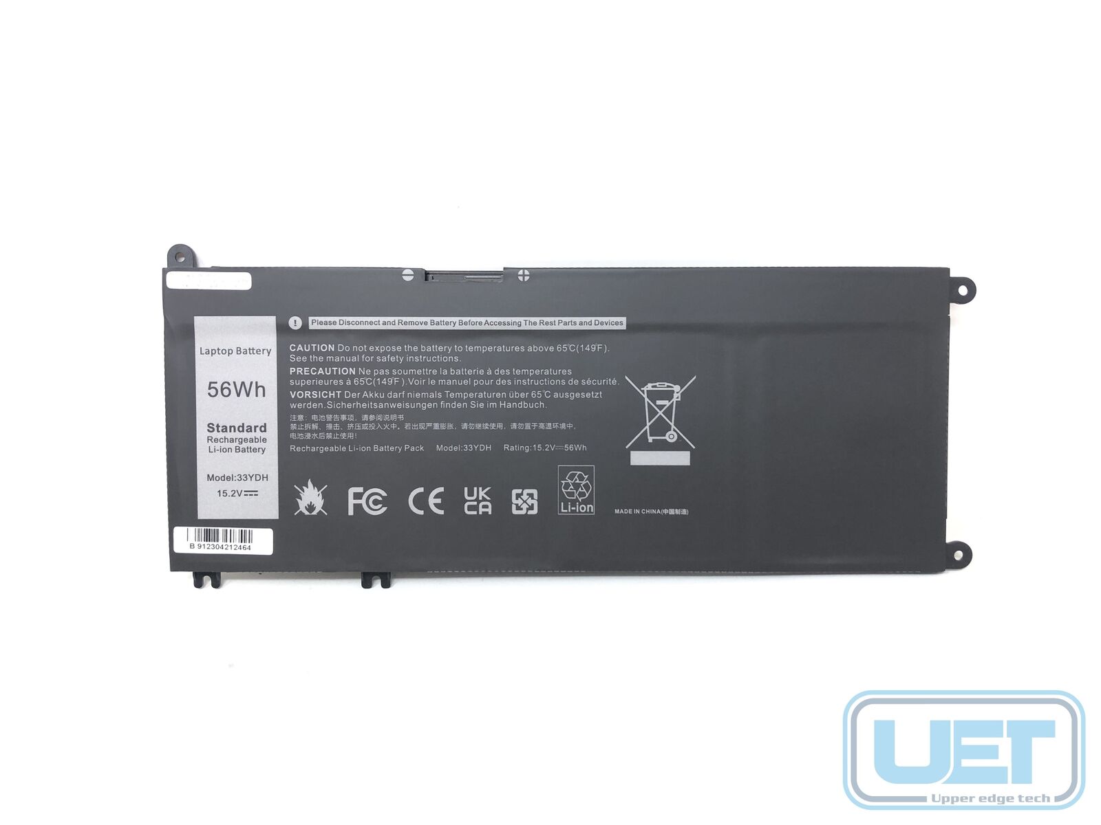 New Dell Latitude 3380 Replacement Battery 33YDH 4 Cell 56 Whr Tested Warranty