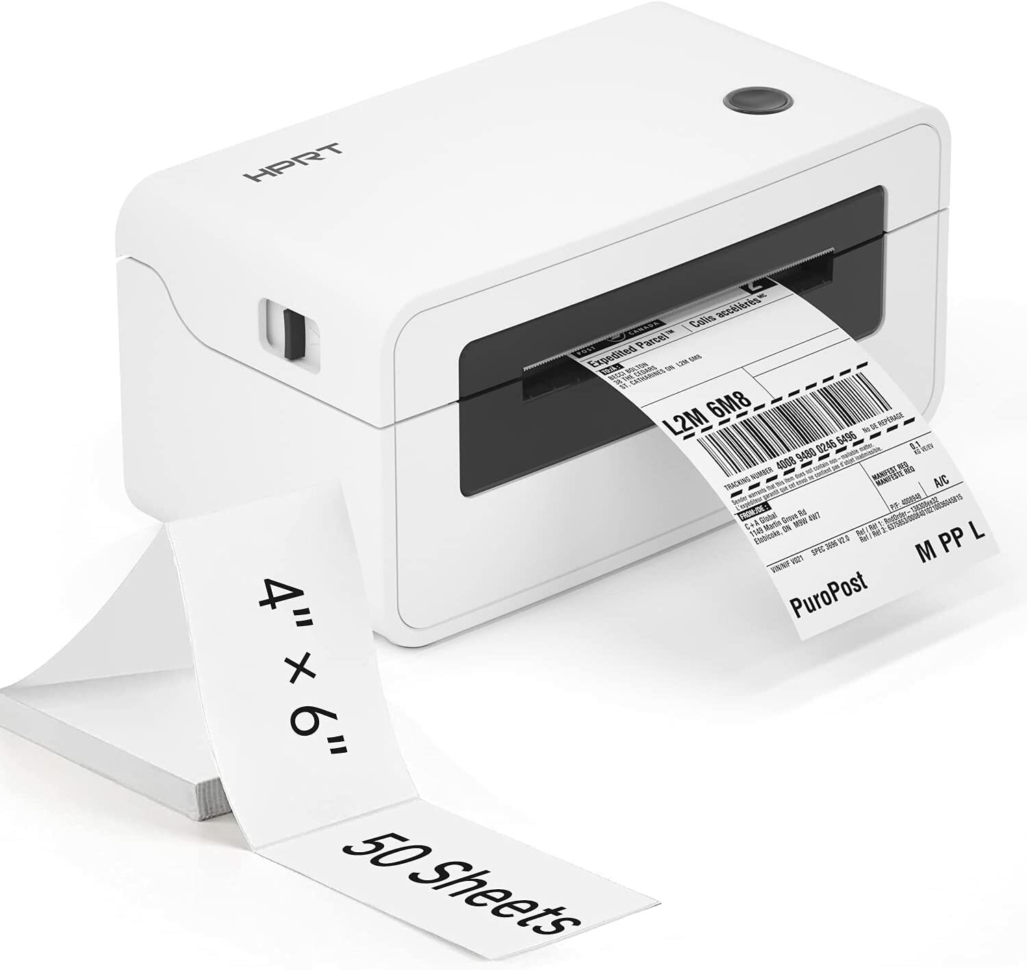Shipping Label Printer,150mm/s High-Speed 4x6 Thermal Sticker Maker,1-Click Setu