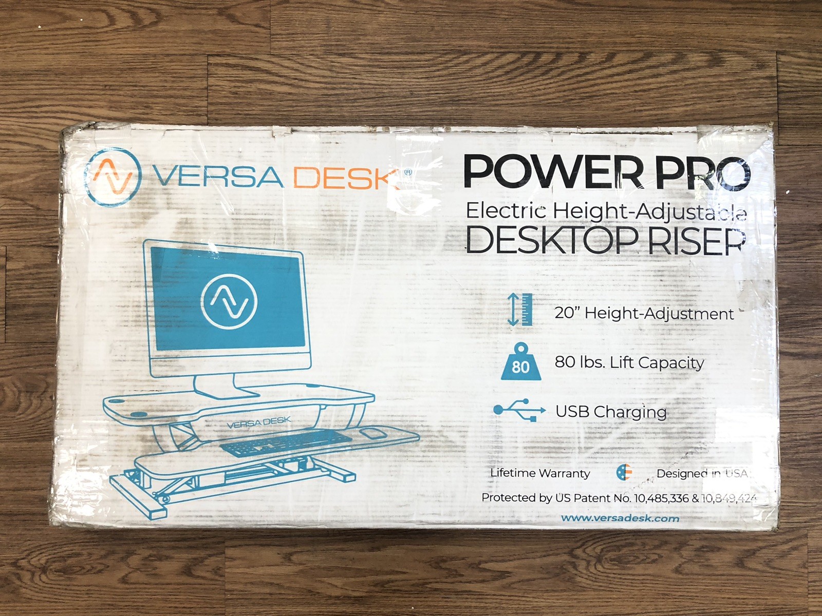 VersaDesk Power Pro Electric Height-Adjustable Desktop Riser 36”x24” •