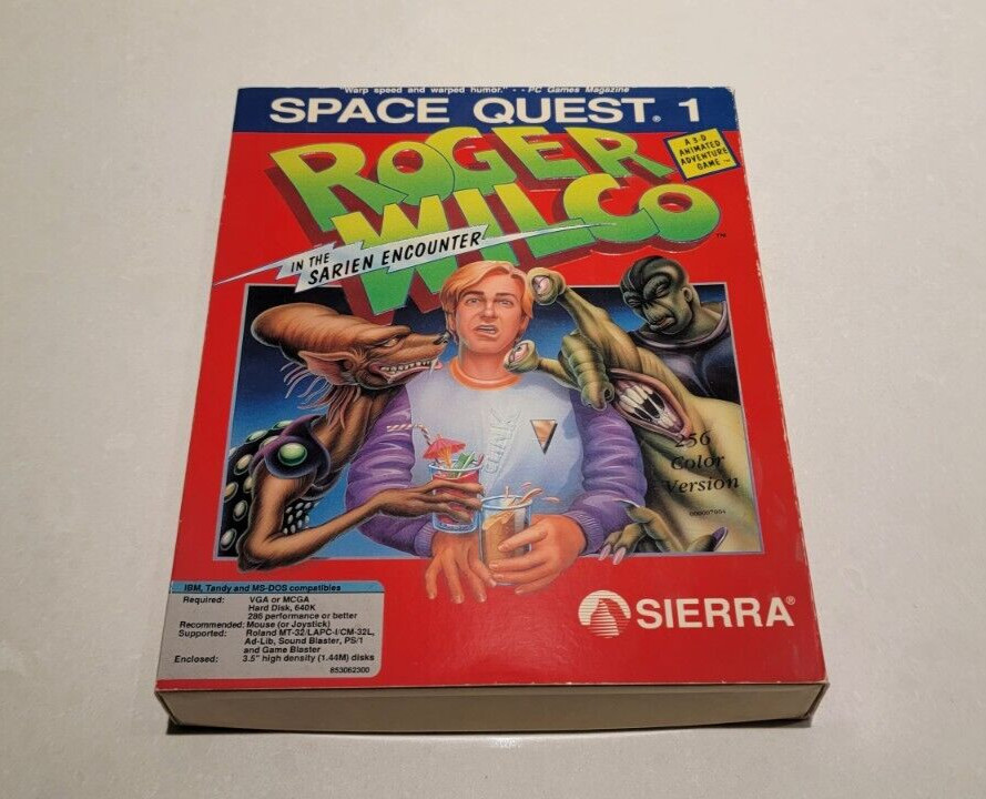 Space Quest 1 (PC 3.5 Disk Sierra) 1991 Ver.  Complete CIB Pristine Condition