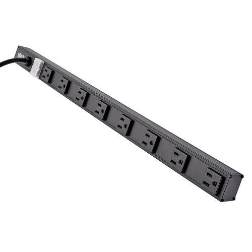 PS2408B Tripp Lite 8 Outlet Power Strip 5-15R 15 Cord Vertical 5-15P 24 Black