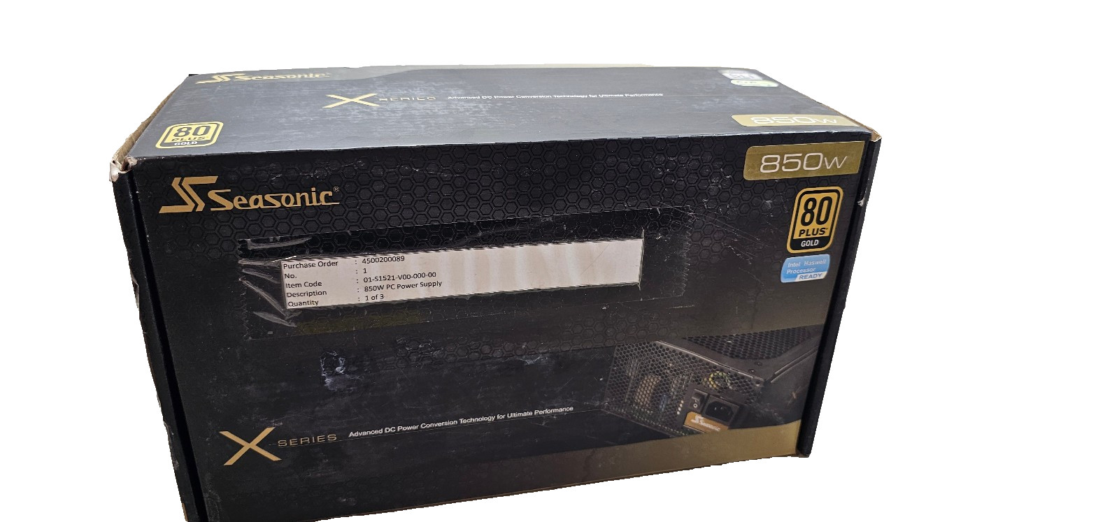 New Seasonic X-850 SS-850KM3 Active PFC F3 850W 80 Plus Gold ATX12V/EPS12V Power