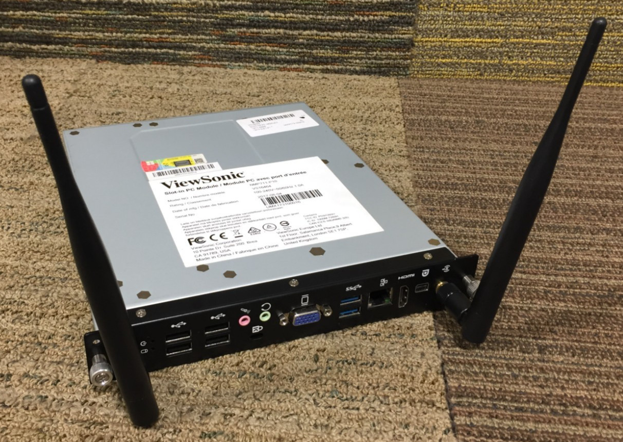 ViewSonic Slot-in PC Module NMP711-P10 VS16464 100-240V 50/60Hz 1.0A.