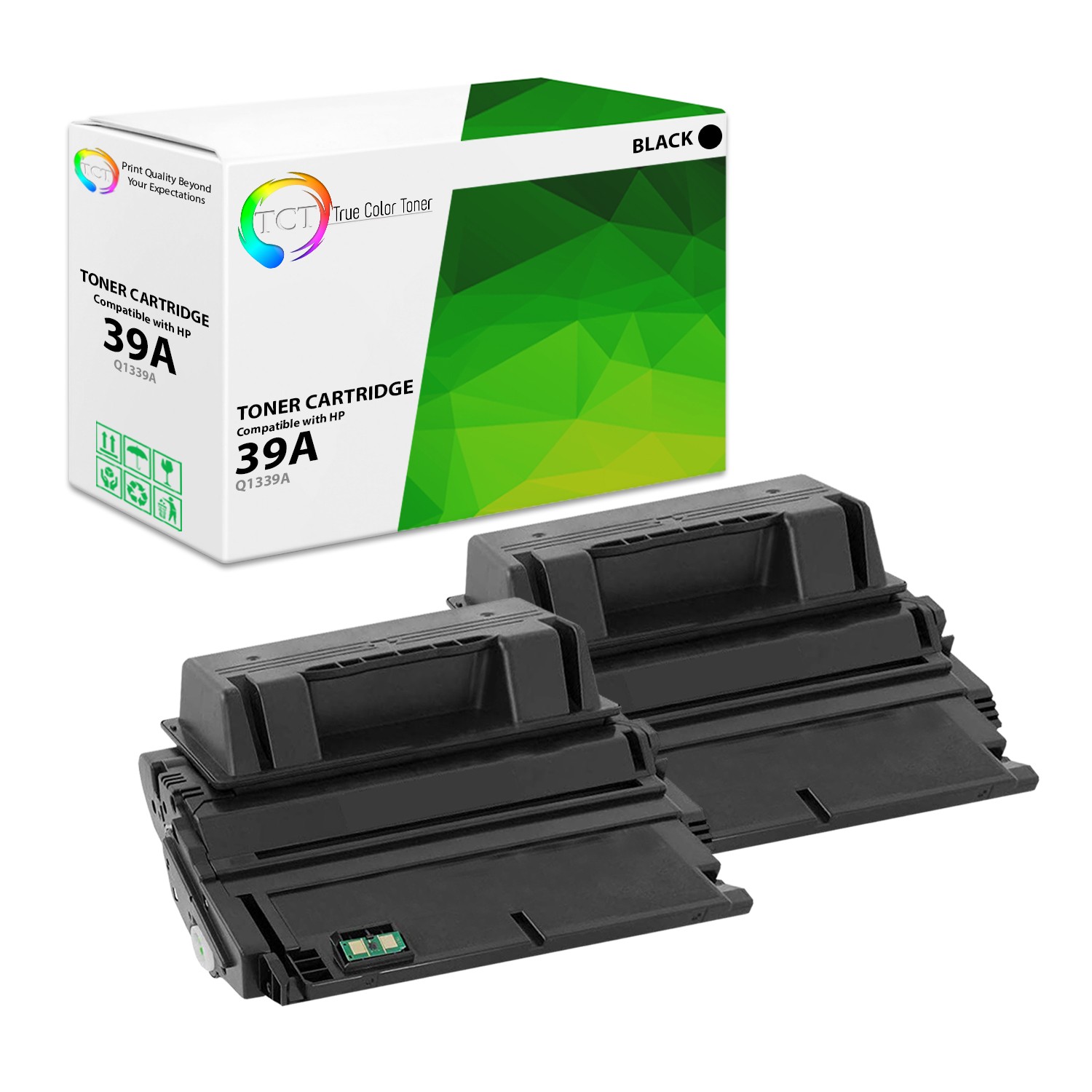 TCT 2 Black Q1339A 39A Toner Cartridges For HP LaserJet 4300 4300N 4300DTN