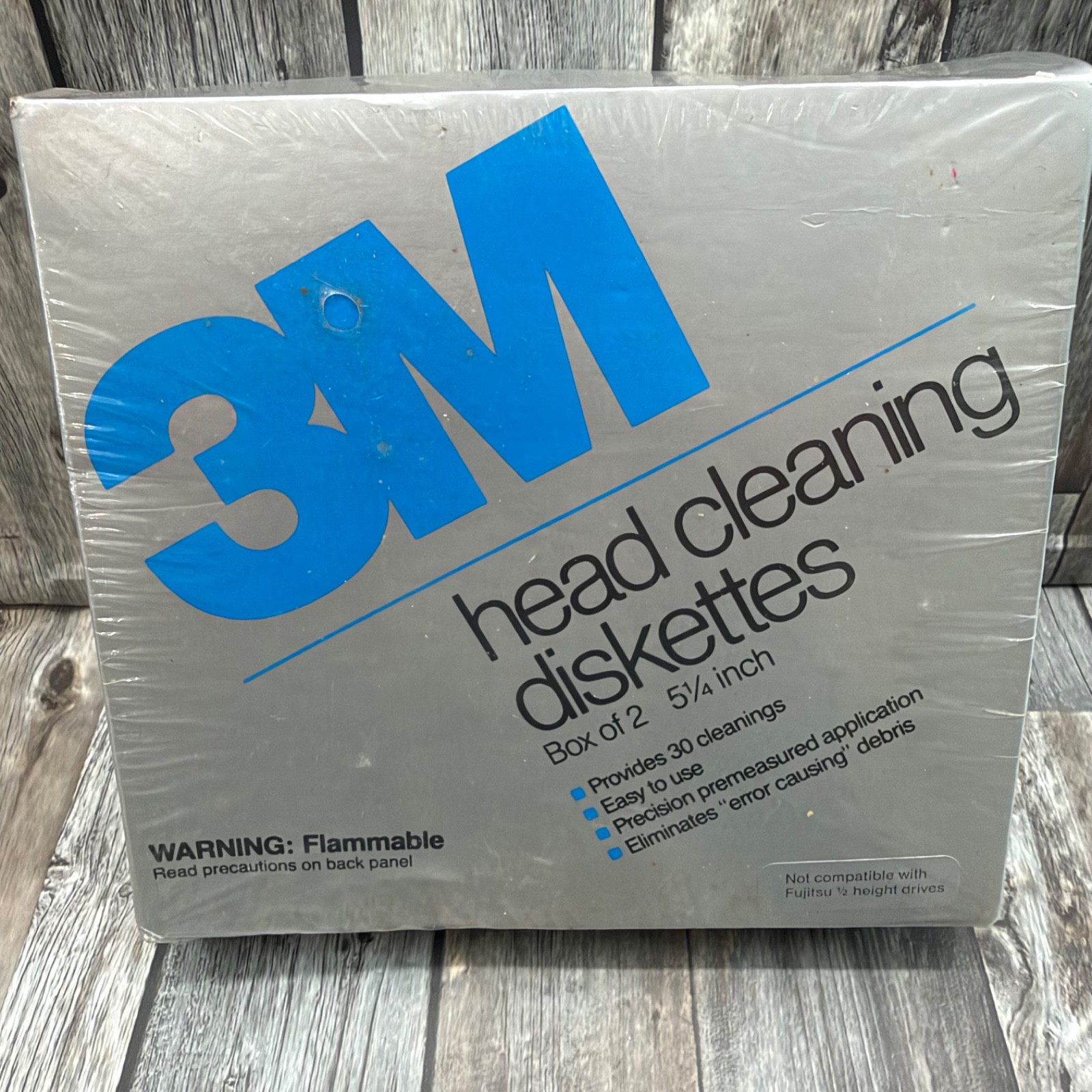 3M 5 1/4" Head Cleaning Diskettes Box Of 2 Factory Sealed New Old Stock Rare 