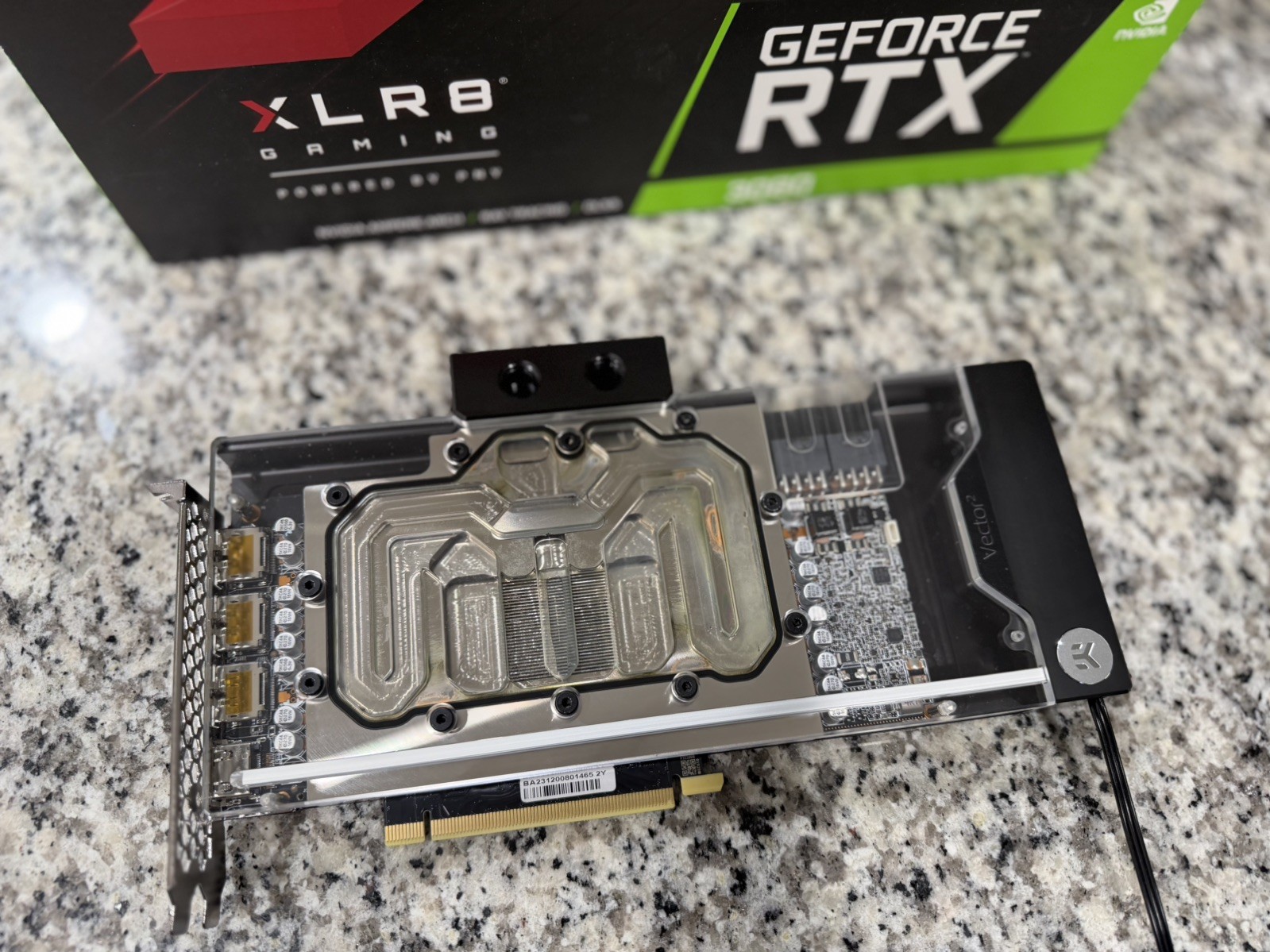 PNY RTX 3080 XLR8 EPIC-X RGB 10GB EKWB WATER BLOCK/ COOLER FAN GAMING GRAPHICS 