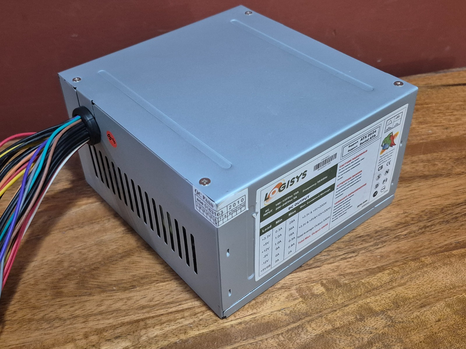 Logisys PS480D 480W ATX Power Supply – 5x SATA & Tested ⚡