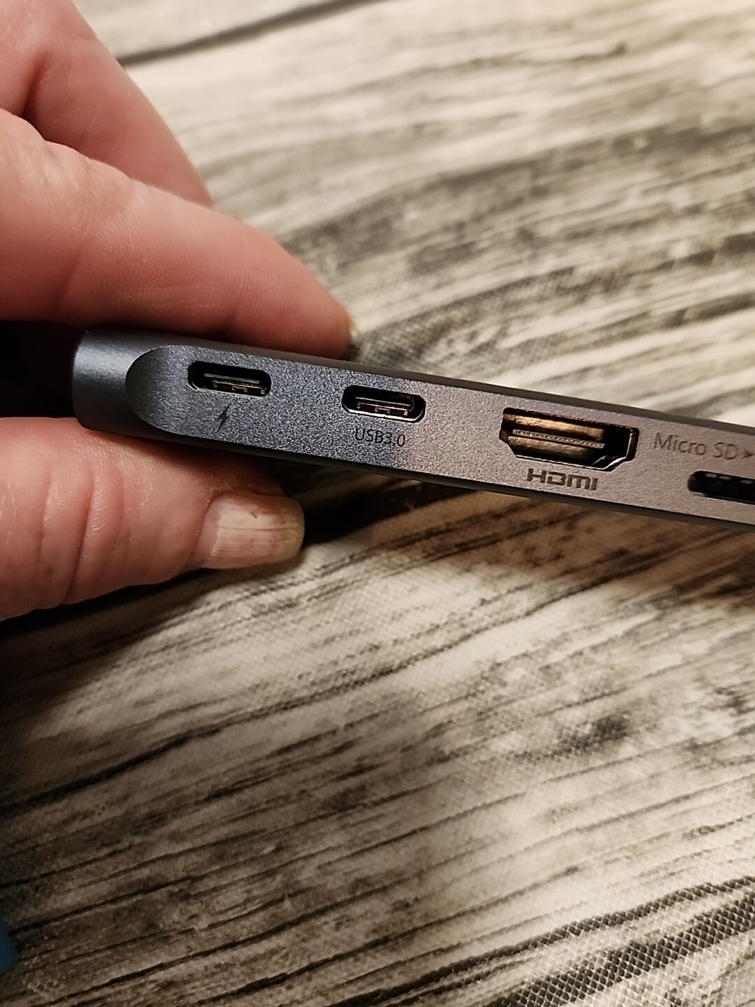 Lionwei 7-in-2 USB-C Hub for MacBook HDMI  Gray/blue