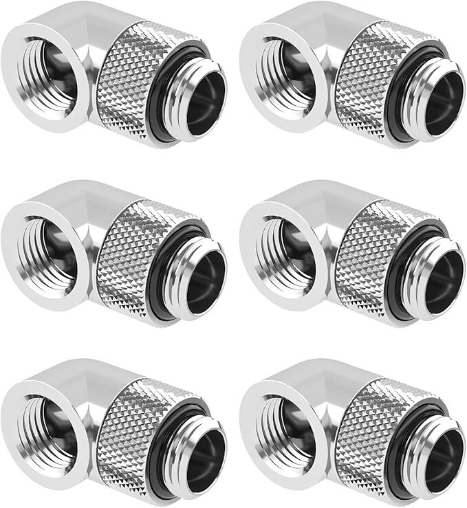 Paquete de 6 conectores extensores de rosca macho a hembra G1/4" conector.neuvo.