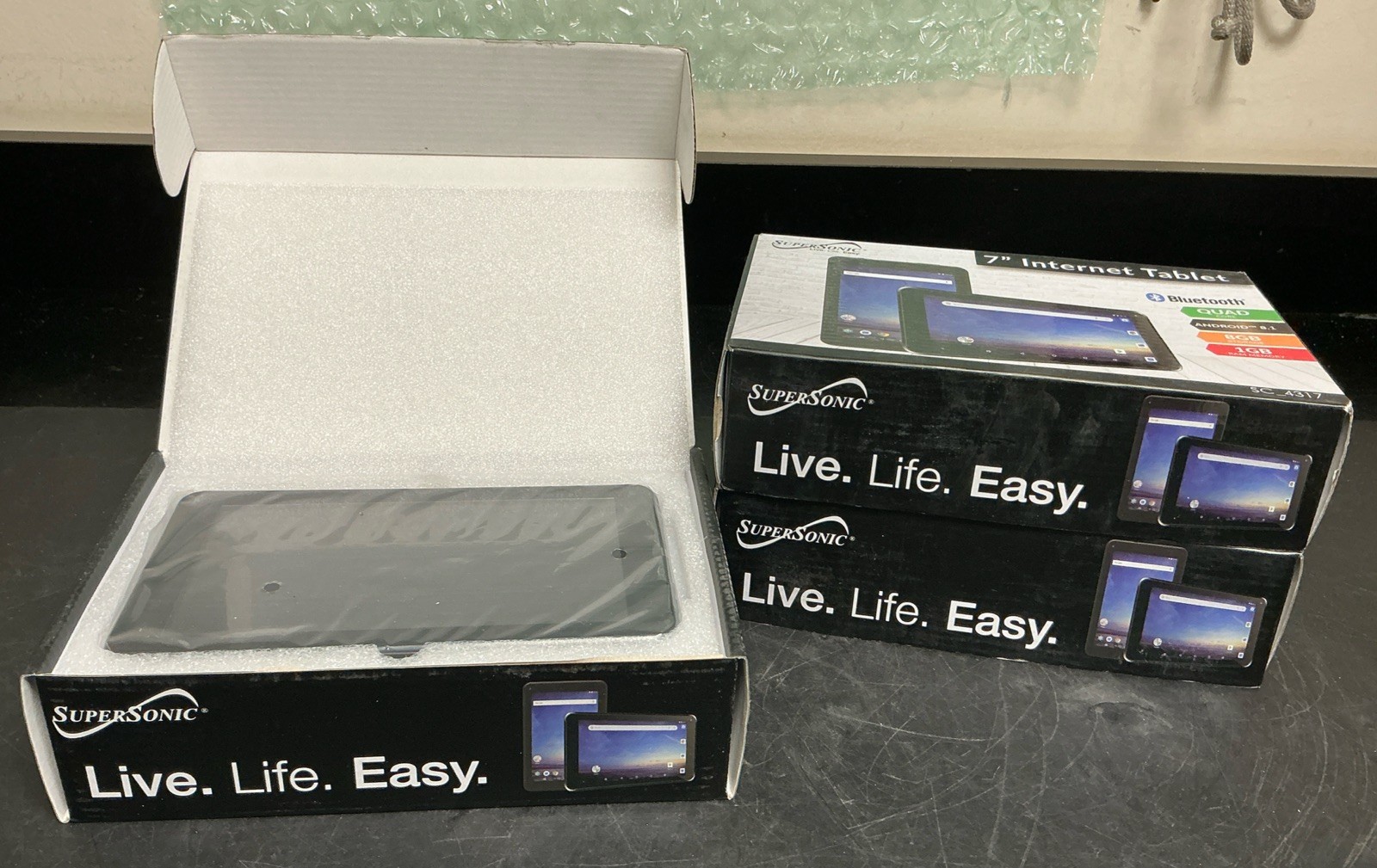 Lot of 3 SuperSonic 7” Internet Tablets Android 8.1 SC_4317 8GB Storage 1GB RAM