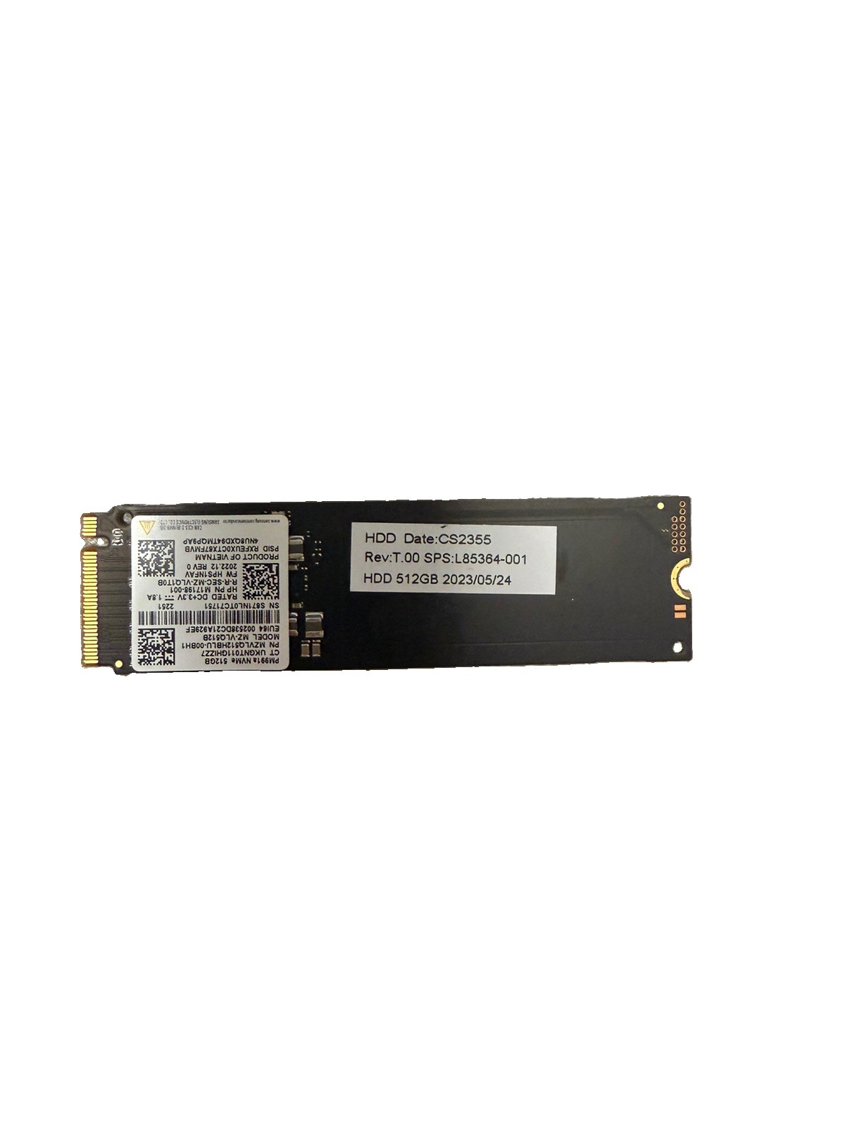 Lot of 10 Samsung 512GB SSD M.2 PM9B1 NVMe Gen 4x4 MZ-VL4512HBLU -00BL7