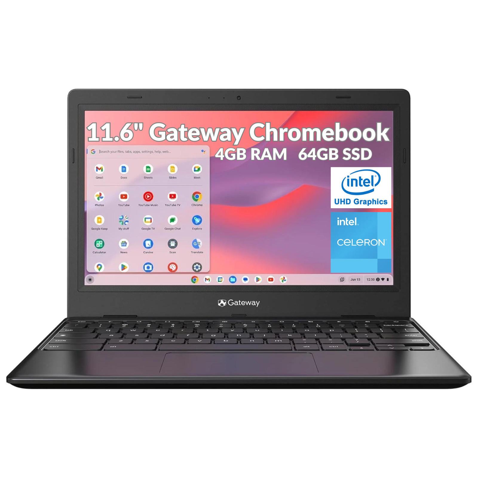 Gateway 311 11.6" Chromebook HD Intel CeleronN4500 4GB RAM 64GB eMMC Refurbished